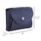 JAM Paper Italian Leather Business Card Holder Case with Round Flap
